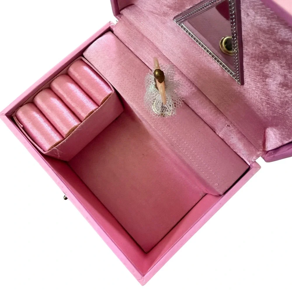RARE WORKS Vintage 1989 Sanrio PopUp Hearts Music Jewelry Box Spinning Ballerina